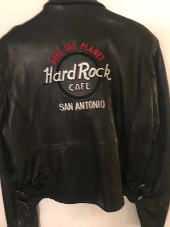 HARD ROCK CAFE Other - BRAND NEW BLACK LEATHER VINTAGE BIKER JACKET FROM HARD ROCK SAN ANTONIO